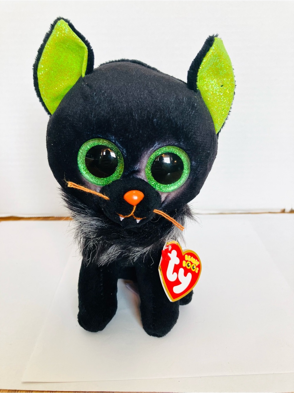 TY 2022 Beanie Boos Oleander Plush Black Cat 7in Has Tag
